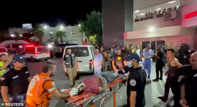 Israel on Tuesday denied responsibility for the explosion at Gaza City's al-Ahli hospital, claiming it was a rocket fired by Palestinian Islamic Jihad terrorists.