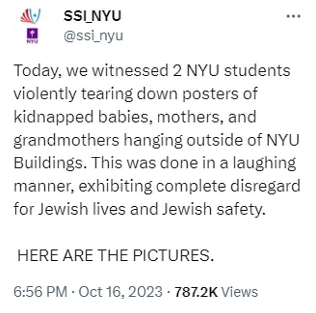 1697605907 553 NYU student Yazmeen Deyhimi admits to tearing down posters of