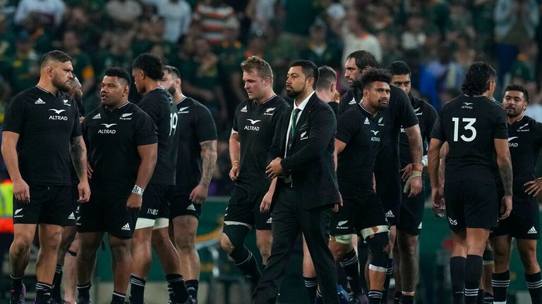 New Zealand's Rugby Championship loss to South Africa in August 2022 was their fifth defeat in six matches