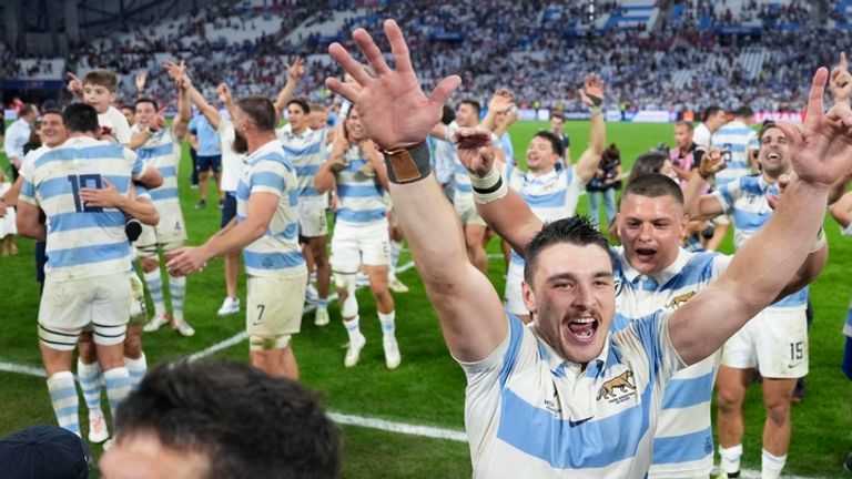 Argentina have shaken off a dismal opening match defeat to England to advance to the semi-finals