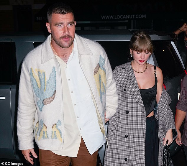 Her Lover: Many fans have speculated on social media that the lipstick on his face was a result of them locking lips on the way to their PDA-filled date night, where they were seen kissing and being 'handsy' became