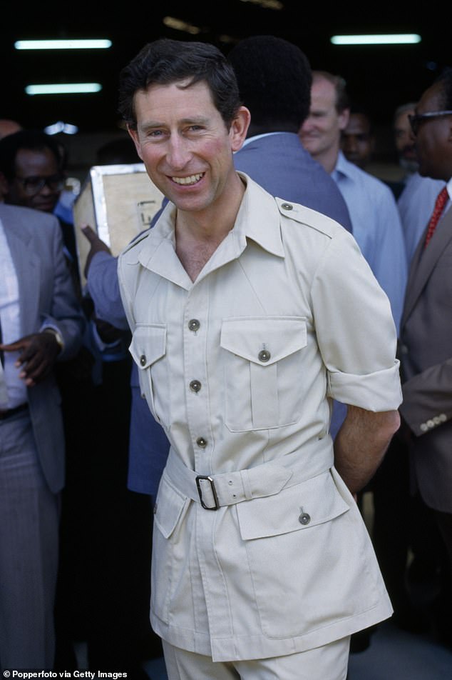 Prince Charles visits a tea factory in Nairobi in 1987.  The Prince of Wales is there in his capacity as director of the Commonwealth Development Association