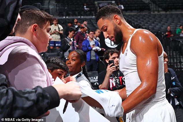 Simmons joined the Nets during the 2021-2022 season.  The trade sent James Harden to the 76ers