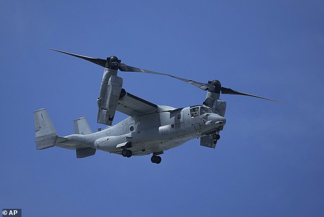 US Marines are in the area with Osprey aircraft that can take off and land vertically