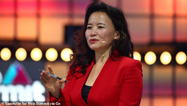 Ms Lei (pictured) was a news anchor for CGTN, a Chinese state broadcaster, and was taken into custody by security officials while at work in August 2020.