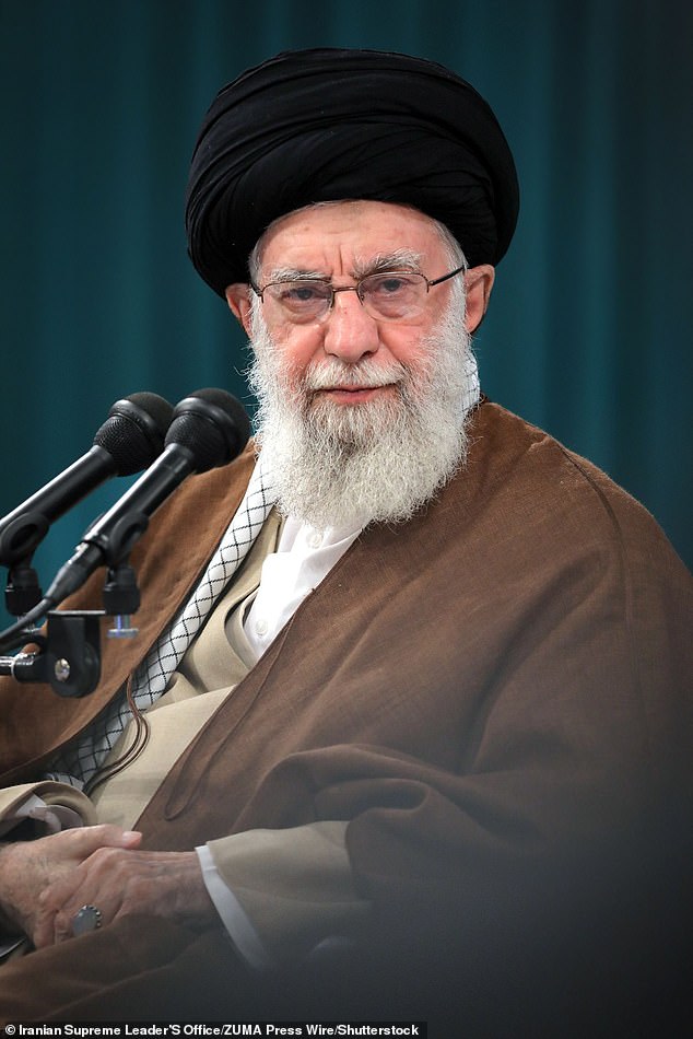 Iran's Supreme Leader Ayatollah is seen in a file photo.  Iran is a major supporter of Hamas, as well as the militant group Hezbollah in Lebanon