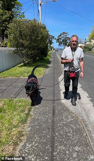 Mr. Backhouse is seen walking with Ruben