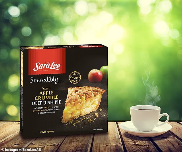 The Australian company - which has been in business for more than 50 years - is known for its frozen treats, including apple pies (pictured), cheesecakes and ice cream.