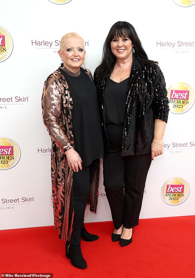 Family: Loose Women star Coleen Nolan enjoyed a family night out with her sister Linda at the event