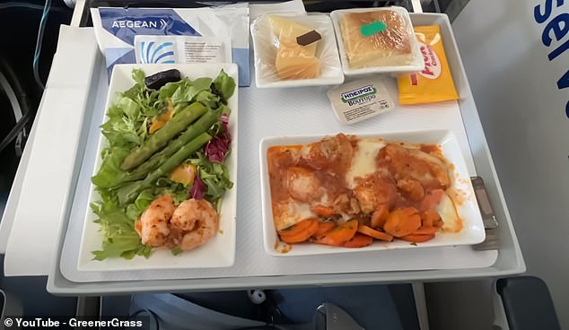 Jeb's business class tickets come with complimentary multi-course meals