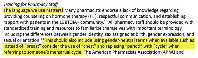 From the above, taken from the guidelines, it appears that 'breast' should now be called 'breast' and 'menstruation' should be called 'cycle'.