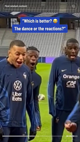 Kylian Mbappé, Eduardo Camavinga and Randal Kolo Muani (L-R)