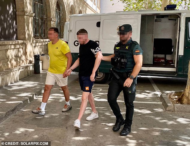 Five Frenchmen and a Swiss man were arrested for allegedly raping a British teenager in a hotel in Magaluf