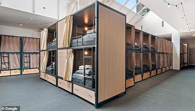 The hostel claims on its website that the capsule-style beds 