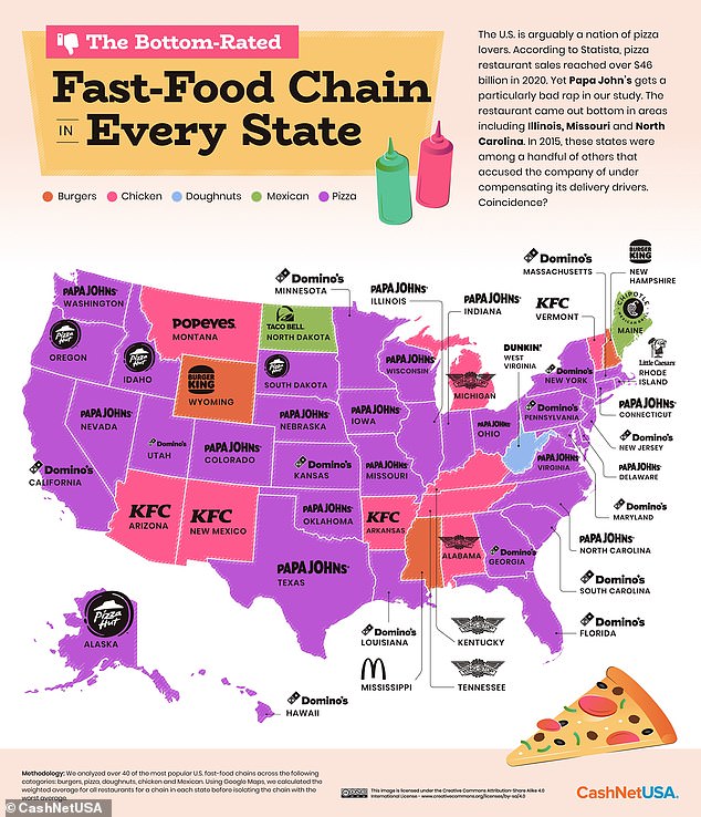 1697728769 134 Americas best and worst fast food chains in each state