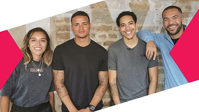 Jenas, pictured with other presenters of the show, presented the alternative view of football