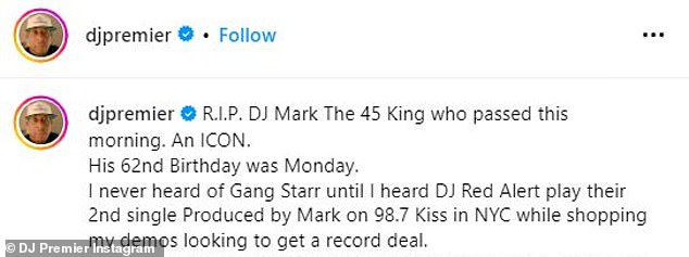 1697751390 667 DJ Mark the 45 King dead at 62 Eminem and