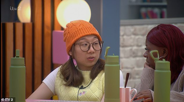 Confession: Jinrun admitted to Trish that she felt 'left out' by the other housemates