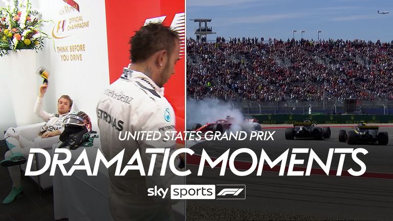 Take a look back at some of the most dramatic moments that took place at the United States Grand Prix