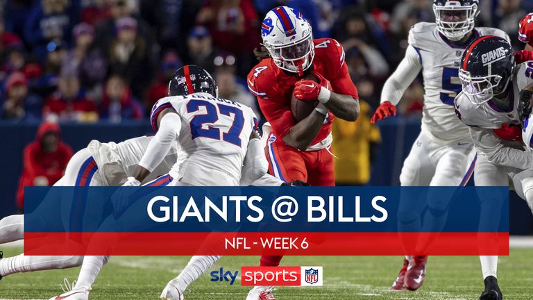 Highlights from the week six game between the Buffalo Bills and New York Giants in the NFL