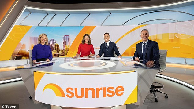 Team Sunrise - with the famous logo - featuring two thick curved lines of yellow and orange and a half circle, representing the sunrise