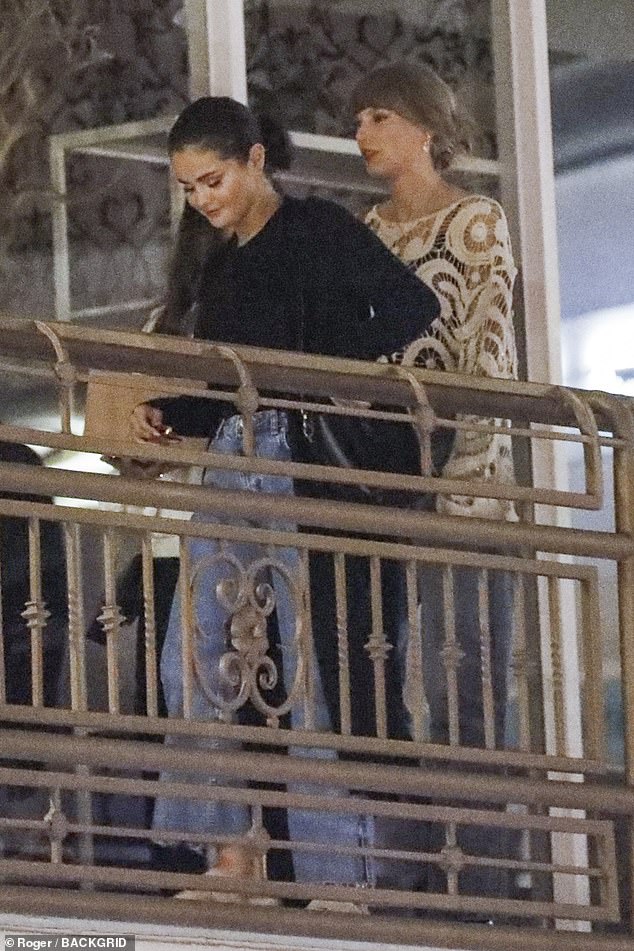 Catching up: The duo appeared in good spirits as they enjoyed some quality time together ahead of Taylor's Eras tour which hit Argentina at the start of November