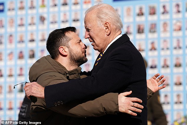 Biden will be welcomed in Kiev by President Volodomyr Zelensky in a surprise February