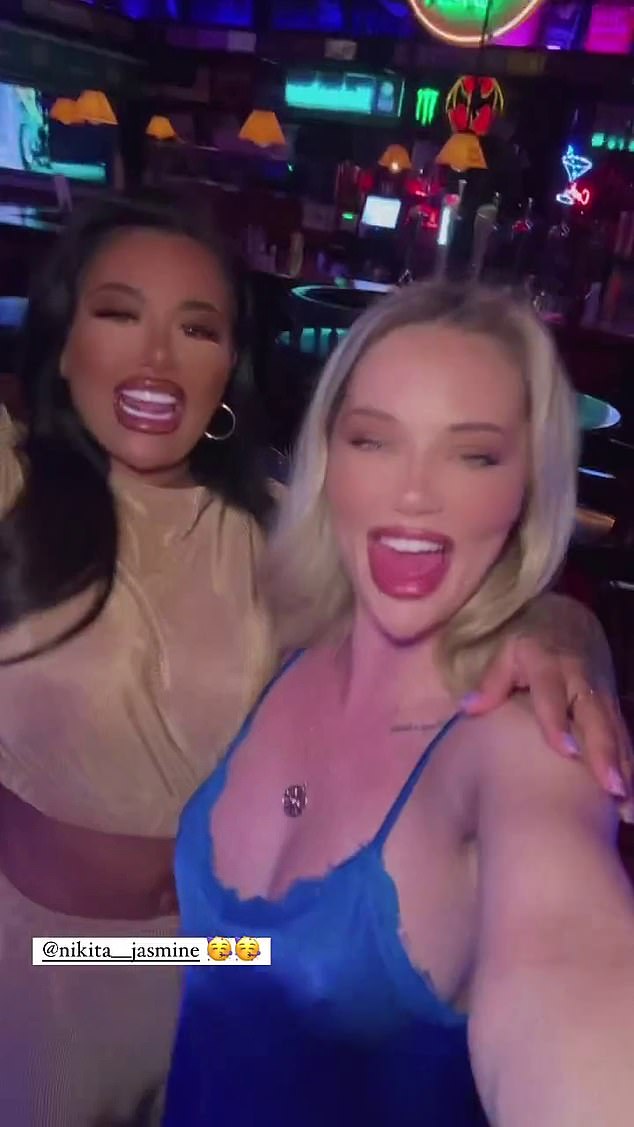 The MAFS Australia star went with British MAFS babe Nikita Jasmine, 27 (left), who appeared on the British sister show in 2022.