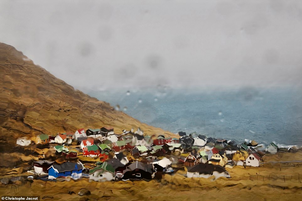 “Of all the places in the world, this is one of my favorites,” Jacrot writes above about the Faroe Islands.  He continues: 'The landscape is as wild as the climate.  There are more sheep there than people