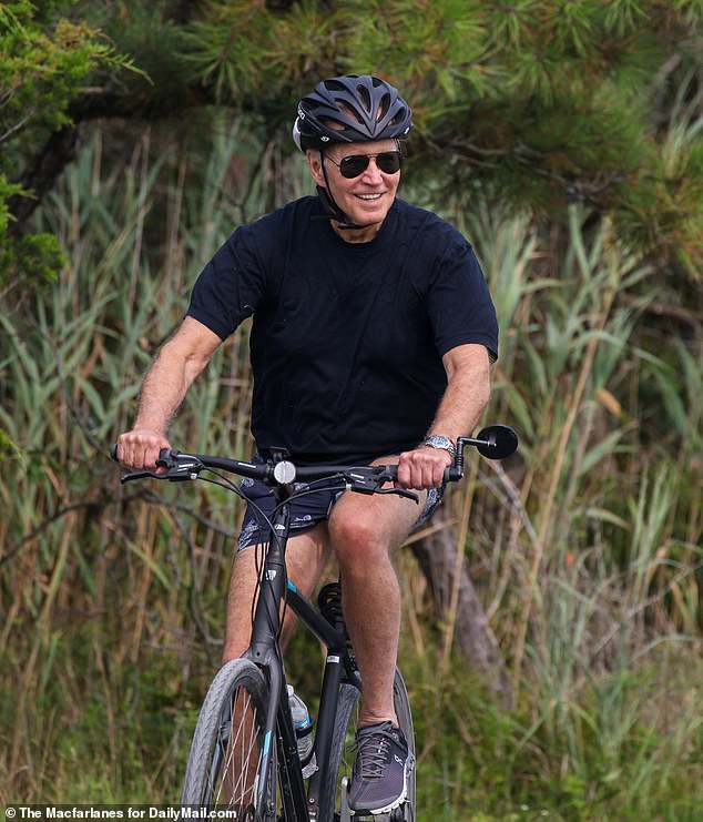 President Joe Biden often takes bike rides when he and first lady Jill Biden spend time at their $2.74 million home in Rehoboth Beach, Delaware