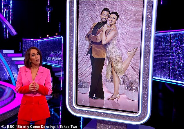 Statement: Host Janet Manrara (left) said: 'We have some breaking news, unfortunately due to medical reasons Amanda will not be taking part in Strictly Come Dancing this weekend'