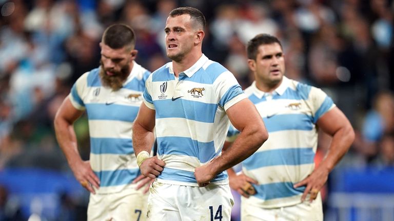 Argentina, who were in the semi-finals of the Rugby World Cup after victories over Japan and Wales, were destroyed 