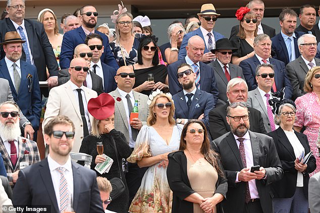Punters looked sharp, with a number that stood out with their dress sense along the track (pictured)