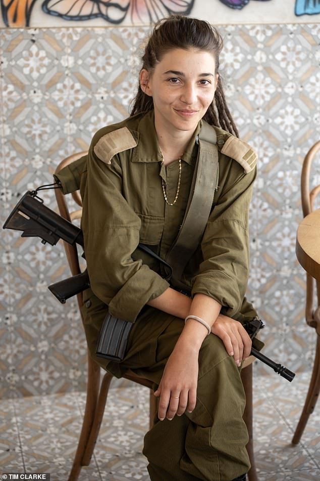 Eden, 27, a vet in training from Tel Aviv, is one of thousands of military reserves mobilized in Israel