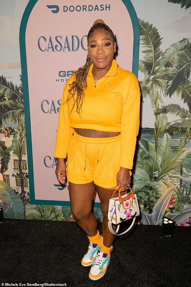 Style: Serena Williams excelled in sporty coordinates