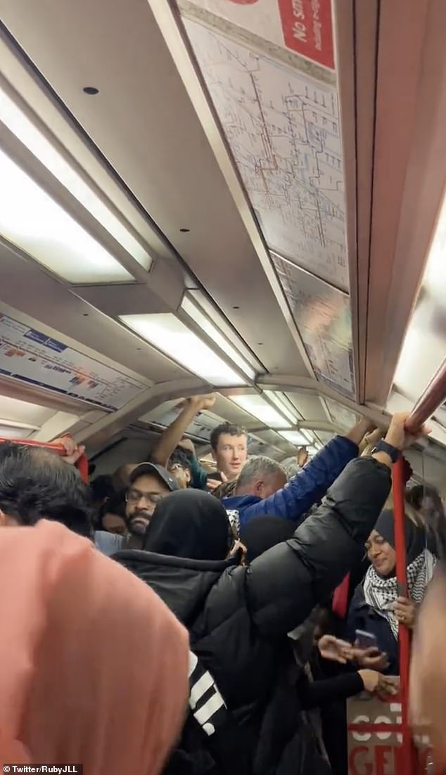 Video circulating online appears to show Central Line driver leading a chant of 