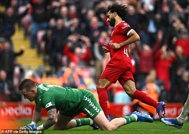 Salah scored twice as Liverpool secured a 2-0 win over Everton in the Merseyside derby