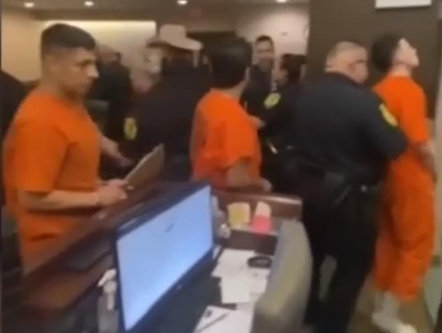 The dramatic incident took place in Bexar County, Texas, in a courtroom where the murder trial took place