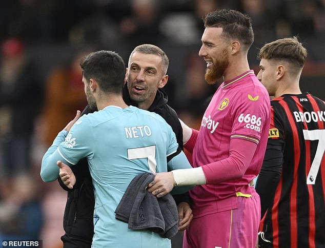 Gary O'Neil celebrates victory over the team that fired him this summer