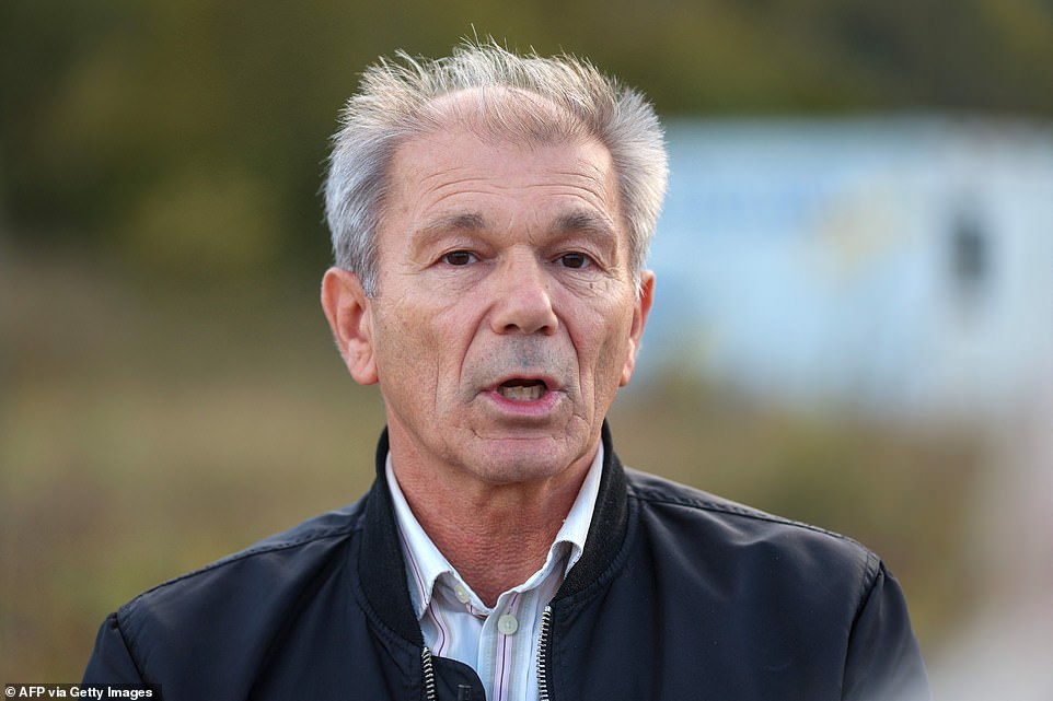 Mirsad Fazlic (pictured), a former pilot who worked at the base for almost a decade in the 1980s, visited the site on October 4.