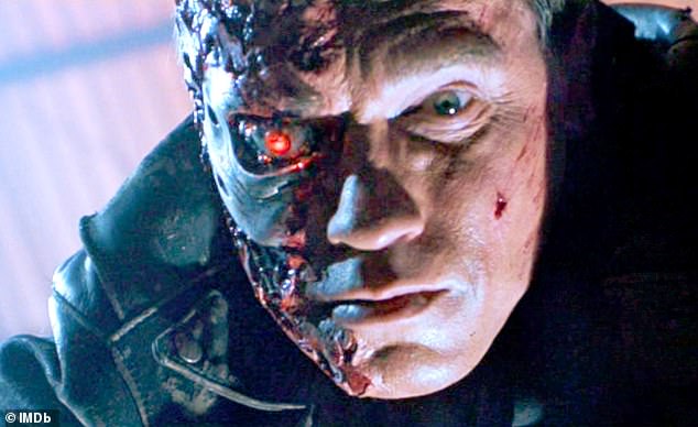 Terminator II: Arnold Schwarzenegger seen near the climax of the second film Judgment Day, which grossed a whopping $520 million at the box office upon its release in 1991