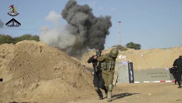 Footage shows fighters training ahead of the Hamas operation in Israel