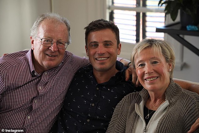 She died at the age of 68 and the heartbroken reporter soon realized it was too painful to talk about his mother's death, The Daily Telegraph reported on Sunday.  Pictured with his father Tony