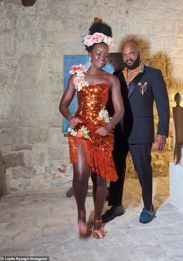 Better days: Lupita was in a relationship with the TV presenter and sports commentator, 52, since 2022. He is also the co-founder of the surfwear company Mami Wata