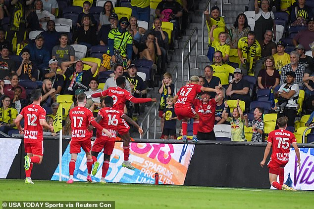 The New York Red Bulls earned a dramatic 1-0 victory against Nashville to clinch a play-in game