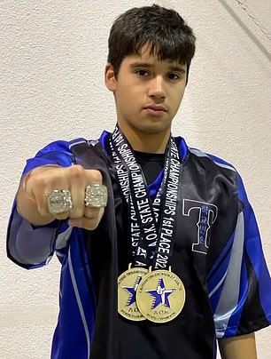 The Chisholm Trail High School sophomore completed a three-mile run at a district track event on Oct. 13 in Haltom City, Tarrant County.