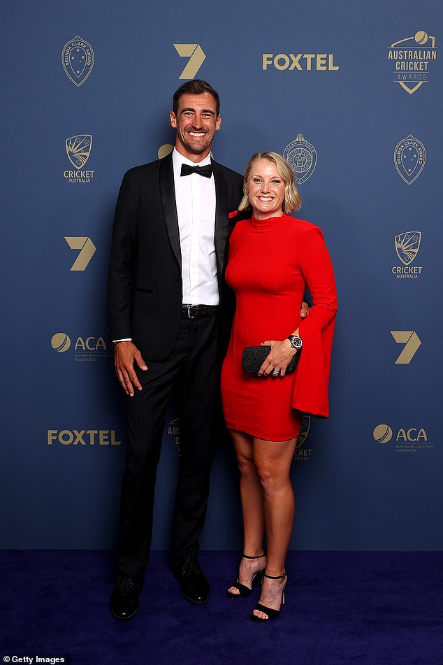 Healy, married to Mitchell Starc, was missing from the Sydney Sixers match on Sunday