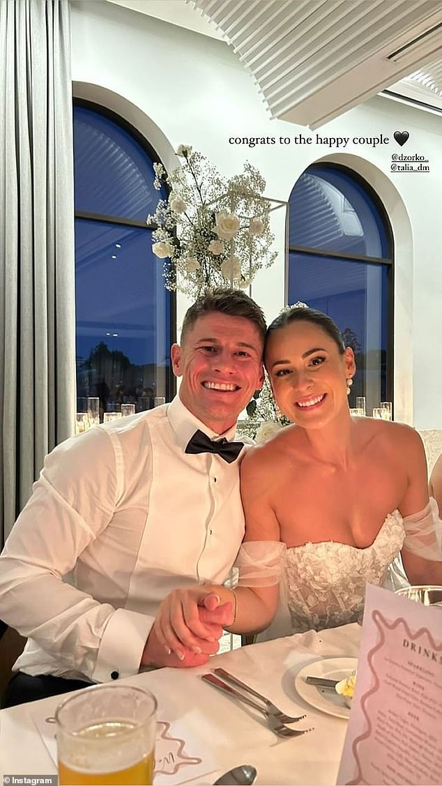 The couple revealed the happy news in an Instagram post late Sunday night, along with a beautiful gallery of images from their special day