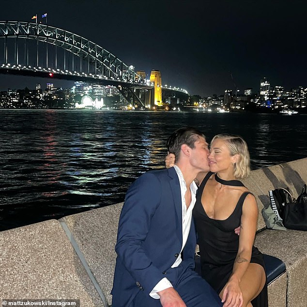 In photos and videos posted to the social media platform, the fitness queen and the former Love Island Australia star appeared to be in love