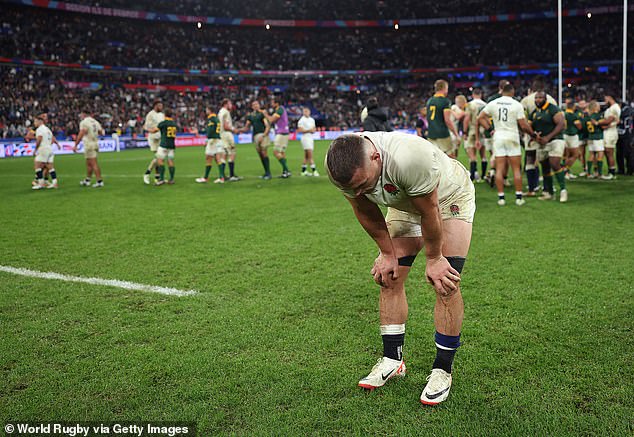 The England team, who put in a heroic performance against the world champions, were left in disbelief at full-time